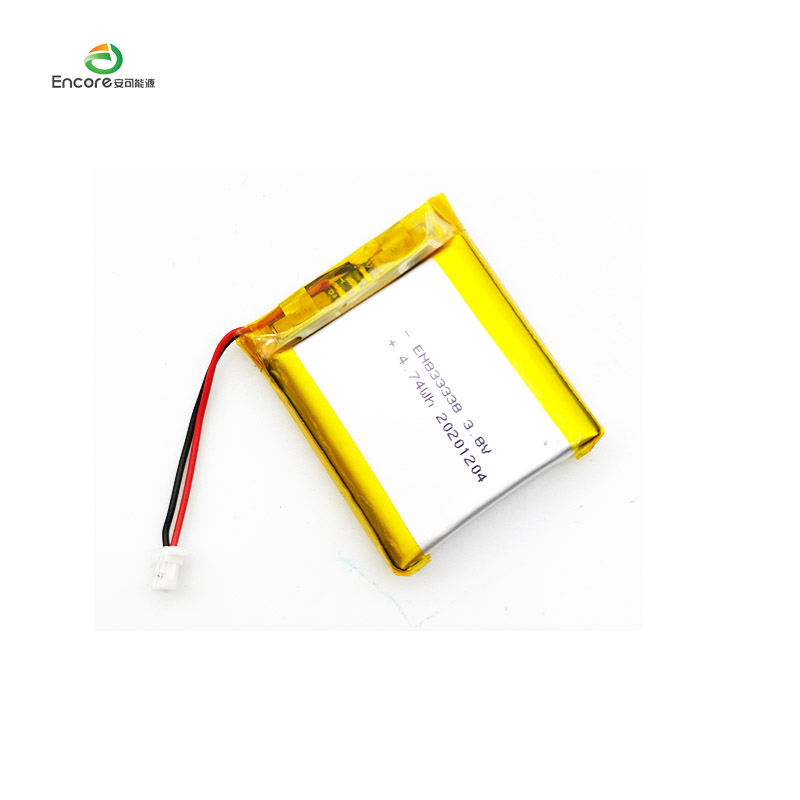 833338 1280mAh 3,8v oppladbar lipocelle
